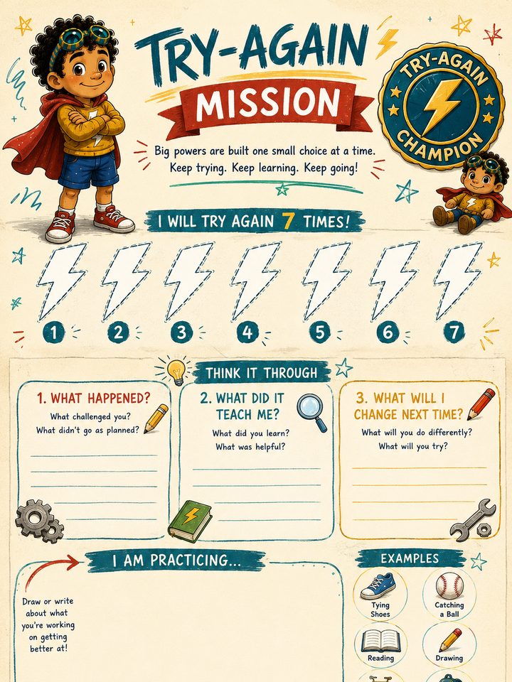 Printable Seven-Try Mission preview